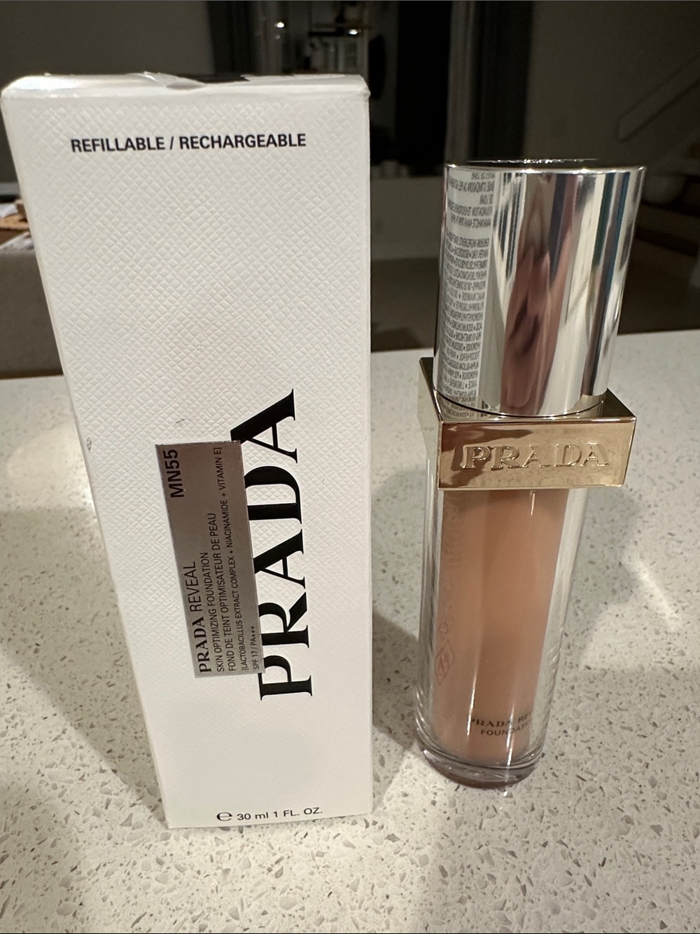 NIB Prada reveal skin optimizing foundation in MN55